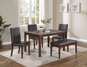 Cailyn 5-Pieces Espresso Dining Table Set