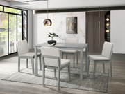 Beate 5-Piece Grey/Beige Dining Table Set