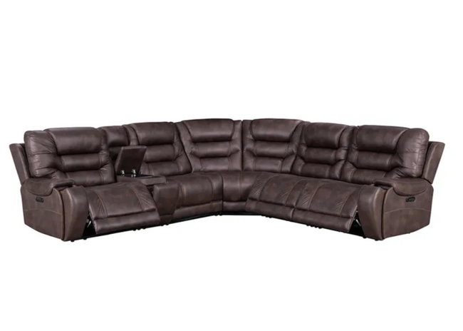 0000 Westcott -6-Piece Power Modular Reclining Sectional with Console