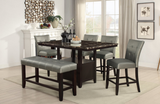 Dakota Silver Counter Height Dining Chair  - Set of  ( 2 ) - DAROSI FURNITURE