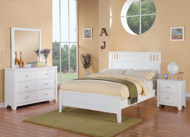 Hannah White Bedroom Set - T/F Size