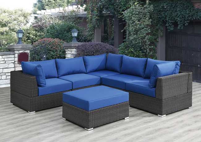 Ocean Blue D. 6-Piece Outdoor Furniture Set