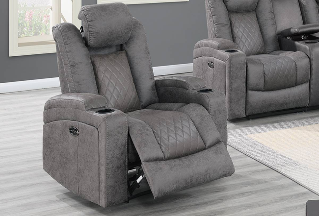Charles Recliner Glider -  POWER MOTION W/ USB CHARGER