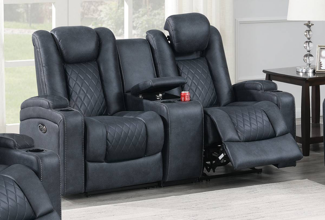 Charles Recliner Loveseat -  POWER MOTION W/ USB CHARGER