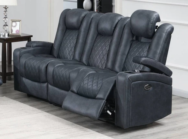 Charles Recliner Sofa -  POWER MOTION W/ USB CHARGER