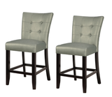 Dakota Silver Counter Height Dining Chair  - Set of  ( 2 )