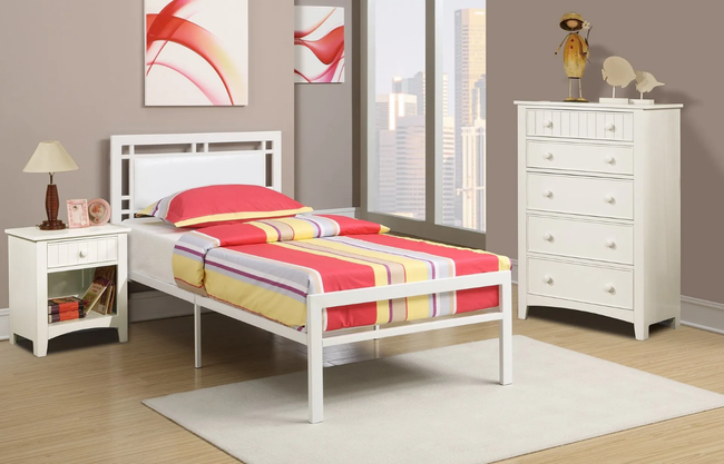 Emmett White Bedroom Set  - T/F Size