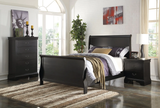 Brigite Black Bedroom Set - T/F Size - DAROSI FURNITURE