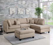 Ayla 3-Piece Reversible Sectional Sofa Set - DAROSI FURNITURE