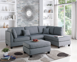 Ayla 3-Piece Reversible Sectional Sofa Set - DAROSI FURNITURE