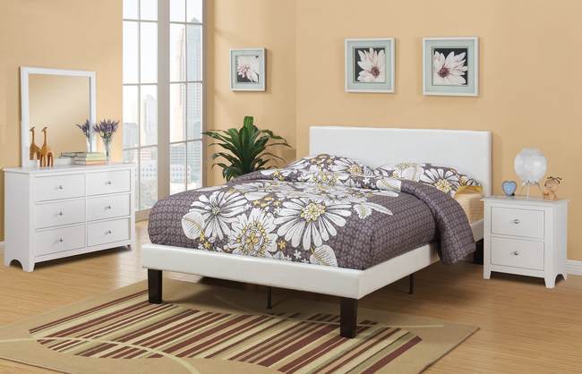 Mila White Bedroom Set - T/F Size - DAROSI FURNITURE