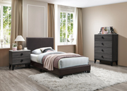 Rollin 3-Pieces Brown/Grey Bedroom Set - T/F/Q Size