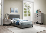 Rollin Grey/Cream Bedroom Set -  T/F/Q Size - DAROSI FURNITURE