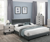 Rollin 3-Pieces Grey/Cream Bedroom Set - T/F/Q Size