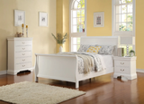 Brigite White Bedroom - T/F Size - DAROSI FURNITURE