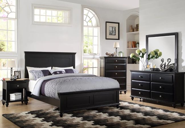 Ferrys Black Master Bedroom Set  - Q/CK/EK Size