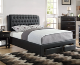 Kavin Black Master Bedroom Set  - Q/CK/EK Size Bed - DAROSI FURNITURE