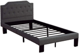 Nolan Black/Charcoal Bedroom Set - T/F Size - DAROSI FURNITURE