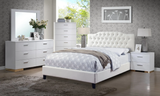 Nina White Bedroom Set - F/Q Size - DAROSI FURNITURE