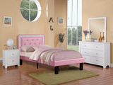 Kelsie Pink and Light Diamond Bedroom - T/F Size - DAROSI FURNITURE
