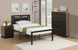 Emmett Black Bedroom Set  - T/F Size - DAROSI FURNITURE