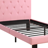 Katelyn White/Pink Bedroom - T/F Size - DAROSI FURNITURE
