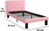 Katelyn White/Pink Bedroom - T/F Size - DAROSI FURNITURE