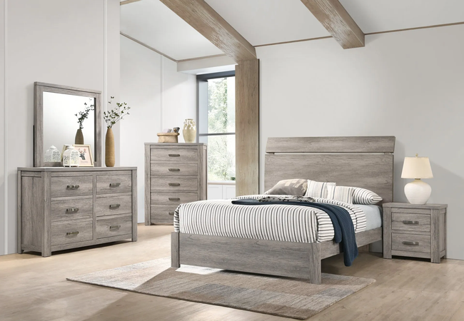 Olena Washed Wood Master Bedroom - Q/CK/EK - DAROSI FURNITURE