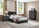 Robbie Grey/Brown Bedroom Set - T/F/Q Size - DAROSI FURNITURE