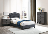 Oberyn Charcoal Bedroom Set - T/F/Q Size - DAROSI FURNITURE