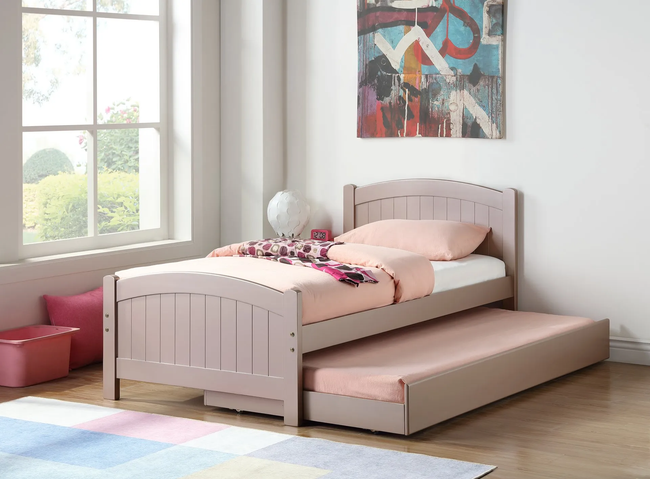 Taylor Rose Gold Bedroom Set - Twin Size - DAROSI FURNITURE