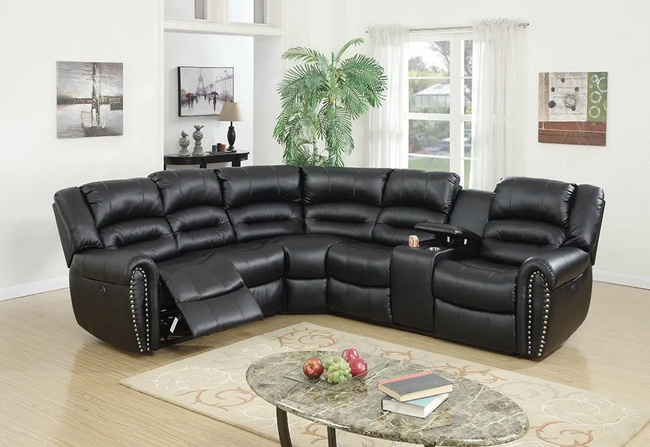 Nathan Sectional Set - Power Motion W/ USB Charger - DAROSI FURNITURE