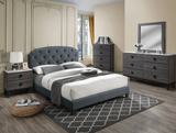 Olley 4-Pieces Charcoal Bedroom Set - F/Q Size