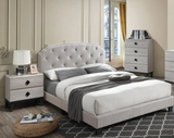 Olley 3-Pieces Cream Bedroom Set - T/F/Q Size