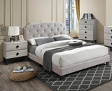 Olley 3-Pieces Cream Bedroom Set - T/F/Q Size