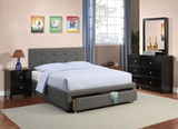 Jaylee Grey/Black Bedroom Set - F/Q Size