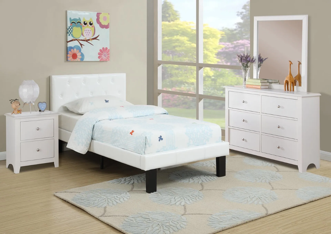 Katelyn White Bedroom Set - T/F Size