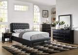 Kavin 4-Pcs Black Master Bedroom Set  - Q/CK/EK Size