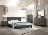Oliver Charcoal 4-pcs Bedroom Set - F/Q Size