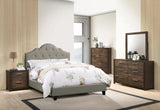 Paloma Dark Wood Master Bedroom Set - F/Q Size