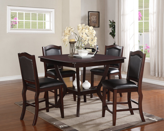 Imperial 5-Piece Counter Height Dining Table Set - DAROSI FURNITURE