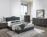 Oberyn 4-Pieces Charcoal Bedroom Set - F/Q Size