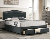 Oberyn A.  4-Pieces Charcoal Bedroom Set - F/Q Size