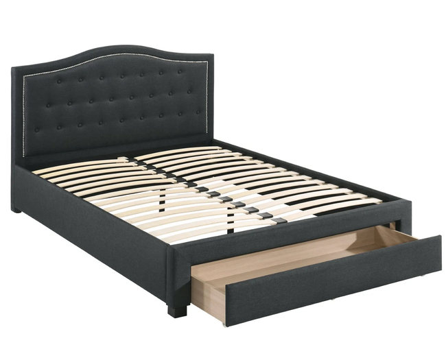 Oberyn A.  4-Pieces Charcoal Bedroom Set - F/Q Size